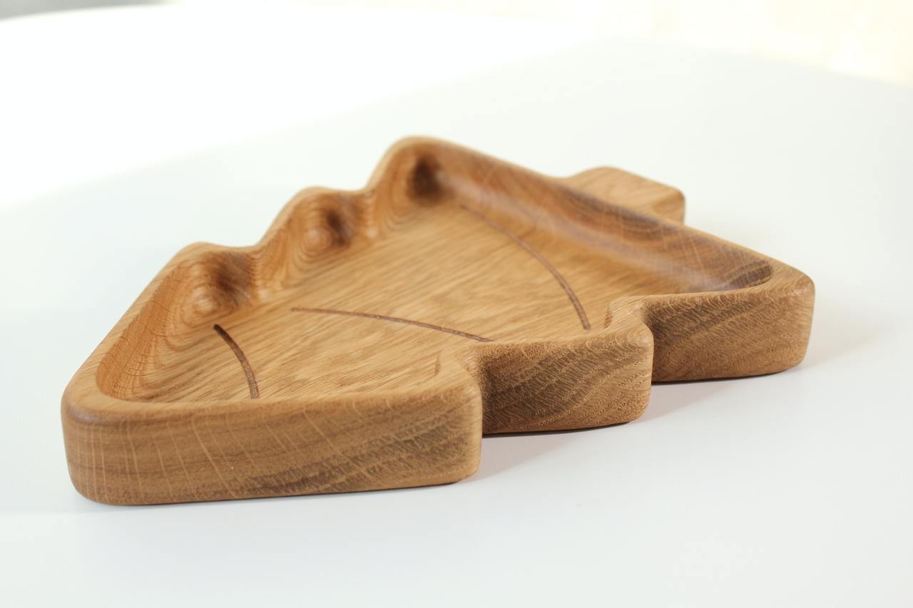 Wooden Plate For Kids - Christmas Tree